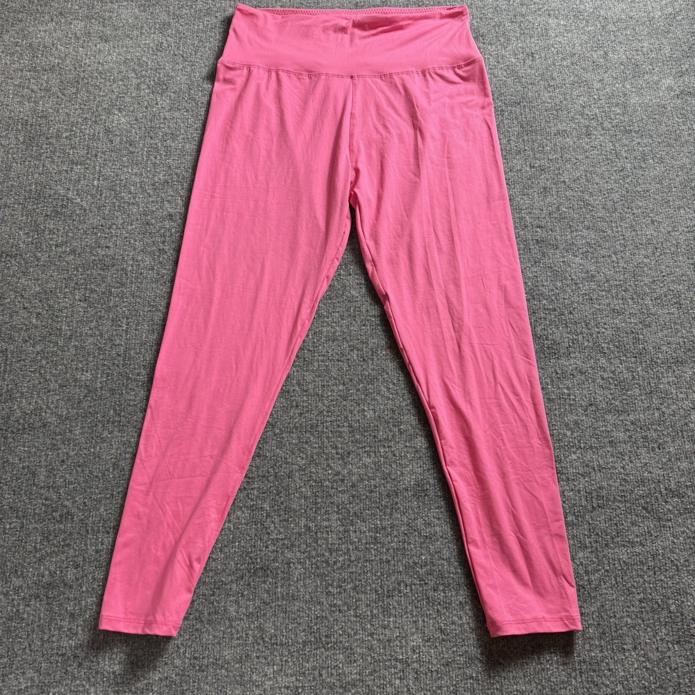 Women's High Waisted Stretch Leggings Bright Pink Magenta‎ Yoga Loungewear Pants